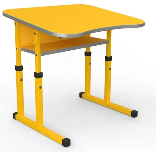 Стіл учнівський одномісний з нахилом №3-6 без полиці /700х500 МФ Вересень